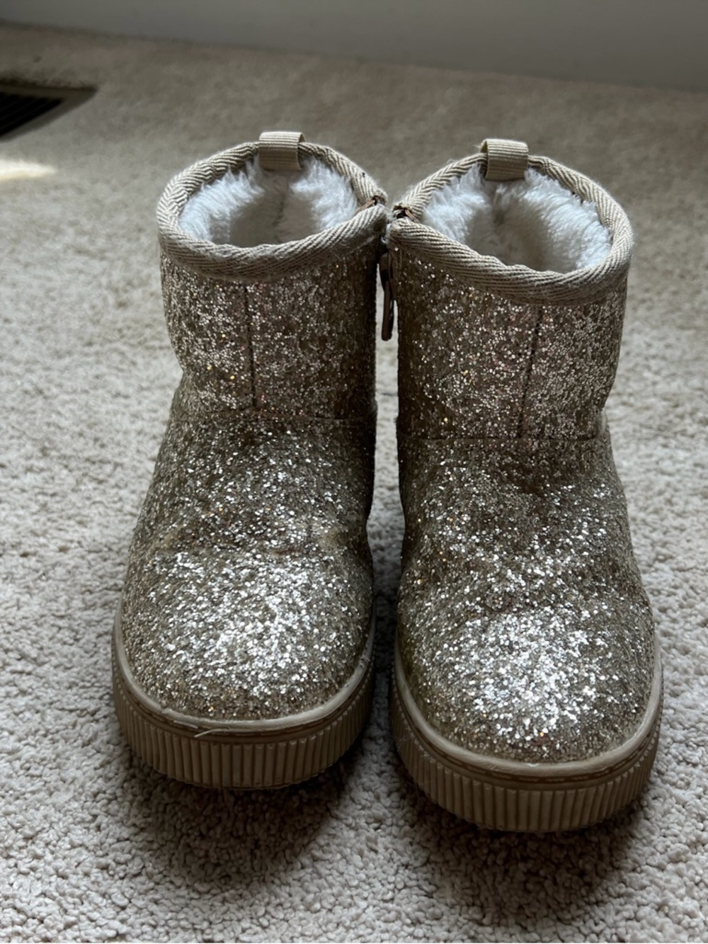 Gold Glitter Toddler Girl Boots Cat & Jack